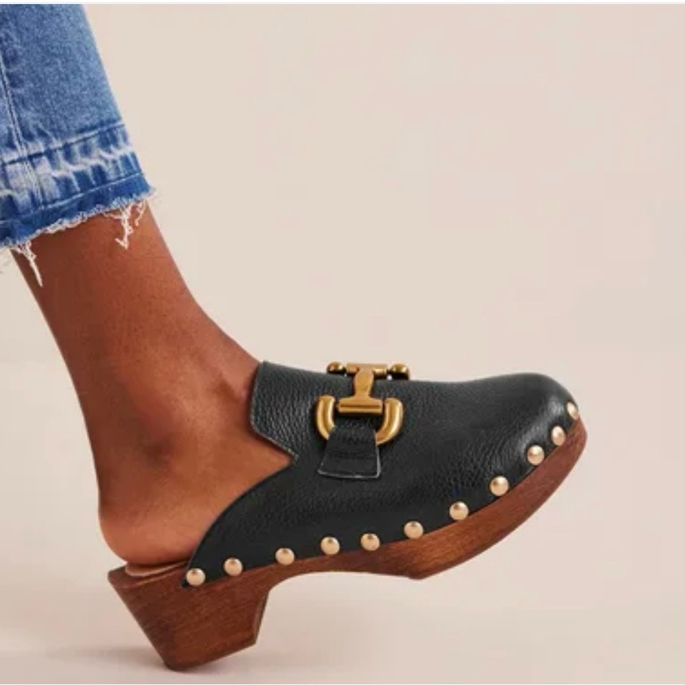 Boden Iris Snaffle Heeled Clogs